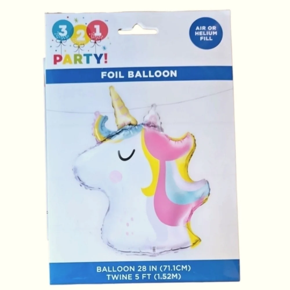 Colorful Unicorn and Rainbow Party Balloon Set, Birthday, Girl, New